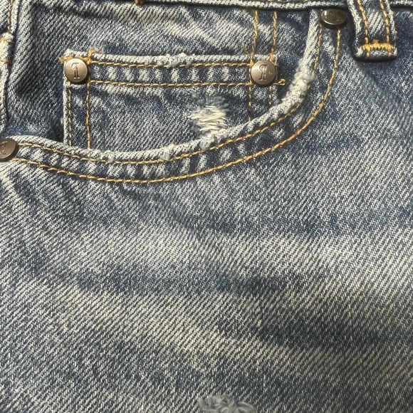 Pilcro and the Letterpress Fringed Capri Jeans Size 27 - Picture 5 of 11